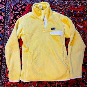 Yellow Patagonia fleece women’s L